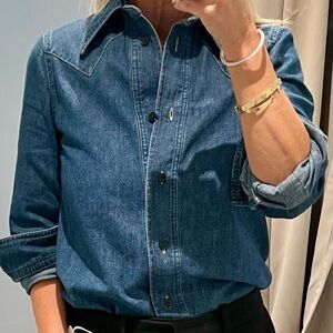 CLOSED Denim Western Shirt XXS